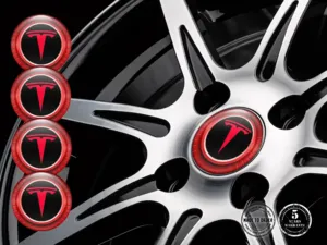 Tesla Édition Autocollants Jante Amélioration Bombée Époxy